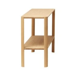 Form & Refine Leaf Bookcase 1x2 White Oiled Oak -ferm LIVING || MONTANA Shop FandR Leaf shelf white oak side view p