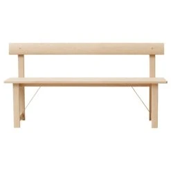 Form & Refine Position Bench White Oiled Oak 155 Cm