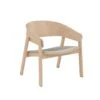 Muuto Cover Armchair Upholstered Oak/Canvas 114 -ferm LIVING || MONTANA Shop Muuto Cover Laenestol canvas114 og eg p