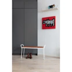 Maze Anytwo Bench White/Cognac -ferm LIVING || MONTANA Shop anytwo white2300dpi p