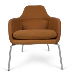 Bent Hansen Asento Armchair Stainless Steel/ Cognac