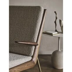 &Tradition Boomerang HM2 Armchair Soaped Oak/Loop Marine K5042/40/Steel -ferm LIVING || MONTANA Shop atd lifestyle 2020 boomerang hm2 lato ln8 p