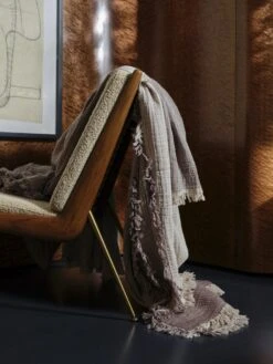 &Tradition Boomerang HM1 Armchair Walnut/ Hallingdal 130 11 &Tradition Boomerang HM1 Armchair Walnut/ Hallingdal 130 -ferm LIVING || MONTANA Shop atd retail 2021 boomerang hm1 collect cotton throw sc32 p