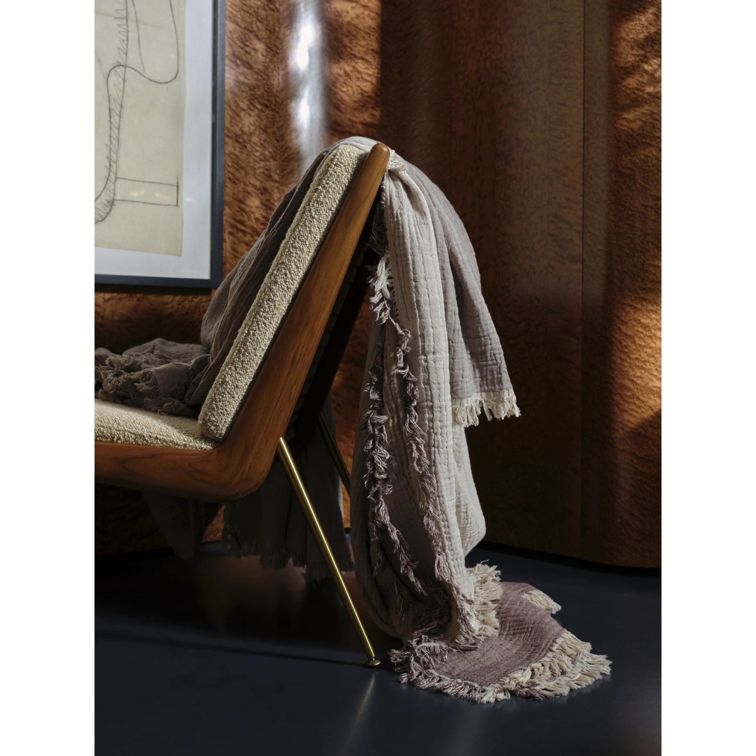 &Tradition Boomerang HM1 Armchair White Oiled Oak/Karakorum 003 6 &Tradition Boomerang HM1 Armchair White Oiled Oak/Karakorum 003 - Image 4