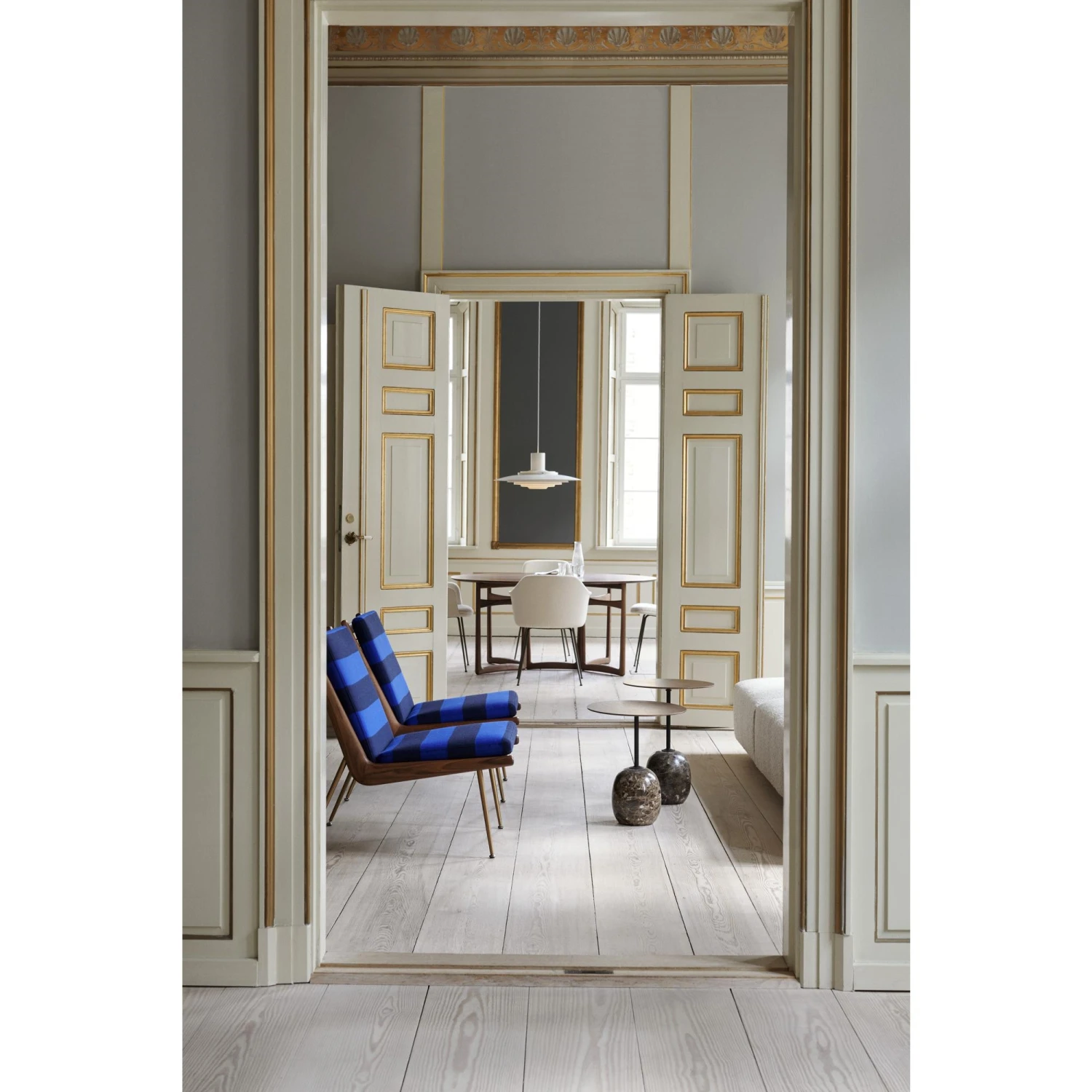 &Tradition Boomerang HM1 Armchair White Oiled Oak/Karakorum 003 8 &Tradition Boomerang HM1 Armchair White Oiled Oak/Karakorum 003 - Image 6