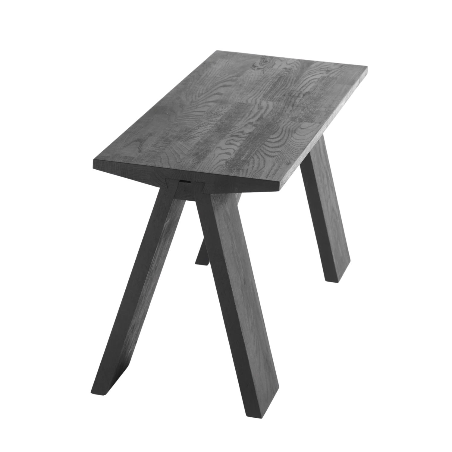 Muubs Angle Bench 90 Cm Oak Black Stained/oil 4 Muubs Angle Bench 90 Cm Oak Black Stained/oil - Image 2