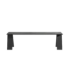Muubs Angle Bench 160 Cm Oak Black Stained/oil