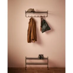 Maze Bill Shoe Rack Black/ Brown -ferm LIVING || MONTANA Shop bill hatr rack black walnut p
