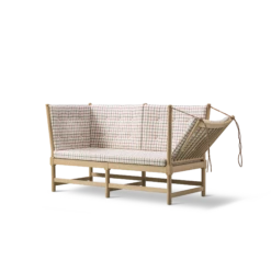 Fredericia Furniture Spoke Back Sofa W. Folding Right Incl. Buttons Soap-treated Oak/Cortil 53938