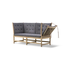 Fredericia Furniture Spoke Back Sofa W. Folding Right Incl. Buttons Soap-treated Oak/Cortil 53932