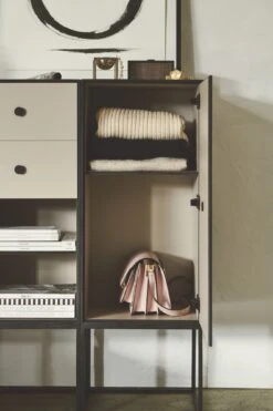 Audo Frame Cabinet 70 W. Shelf & 2 Drawers Black-stained Ash -ferm LIVING || MONTANA Shop bylassen 12926 copy p 2