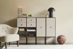 Audo Frame Cabinet 70 W. Shelf & 2 Drawers Black-stained Ash -ferm LIVING || MONTANA Shop bylassen 12933 copy p 2