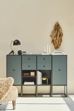 Audo Frame Cabinet 70 W. Shelf & 2 Drawers Black-stained Ash -ferm LIVING || MONTANA Shop bylassen 12963 copy p 2