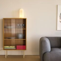 HAY Color Cabinet Cabinet With Glass Doors Tall Multicolored -ferm LIVING || MONTANA Shop colour cabinet tall yellow with glass doors parade table lamp 320 shell white quilton remix 143 p