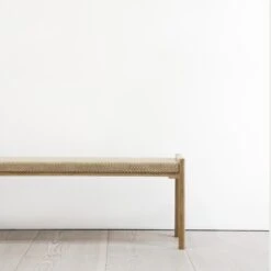 Nikari Linea Collection Detalji Bench Oiled Oak/Paper Yarn -ferm LIVING || MONTANA Shop detalji deti1 space 1 p