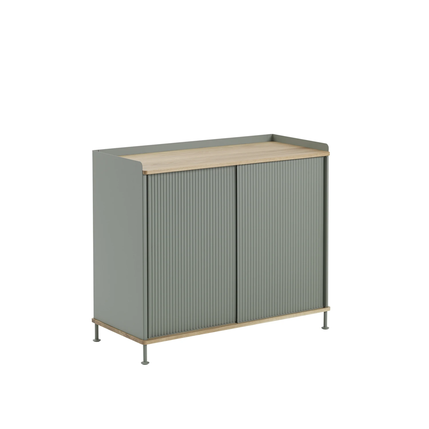 Muuto Enfold Sideboard High Oak/Dusty Green 4 Muuto Enfold Sideboard High Oak/Dusty Green - Image 2
