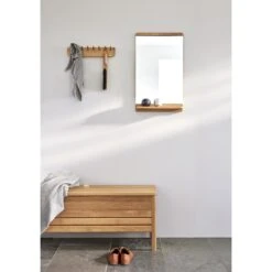 Form & Refine A Line Bench 111 Cm Black-stained Oak -ferm LIVING || MONTANA Shop f r entrance a line storage bench echo coatrack rim wallmirror p