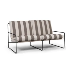 Ferm Living Desert 2 Seater Sofa Stripe Black/Chocolate -ferm LIVING || MONTANA Shop fermLIVING SS23 DesertSofa 1104267297 2000x2000 p