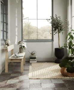 Ferm Living Peka Bench Nature -ferm LIVING || MONTANA Shop fermliving aw21 creasewoolruglightsand orbwateringcanmirrorpolish image p