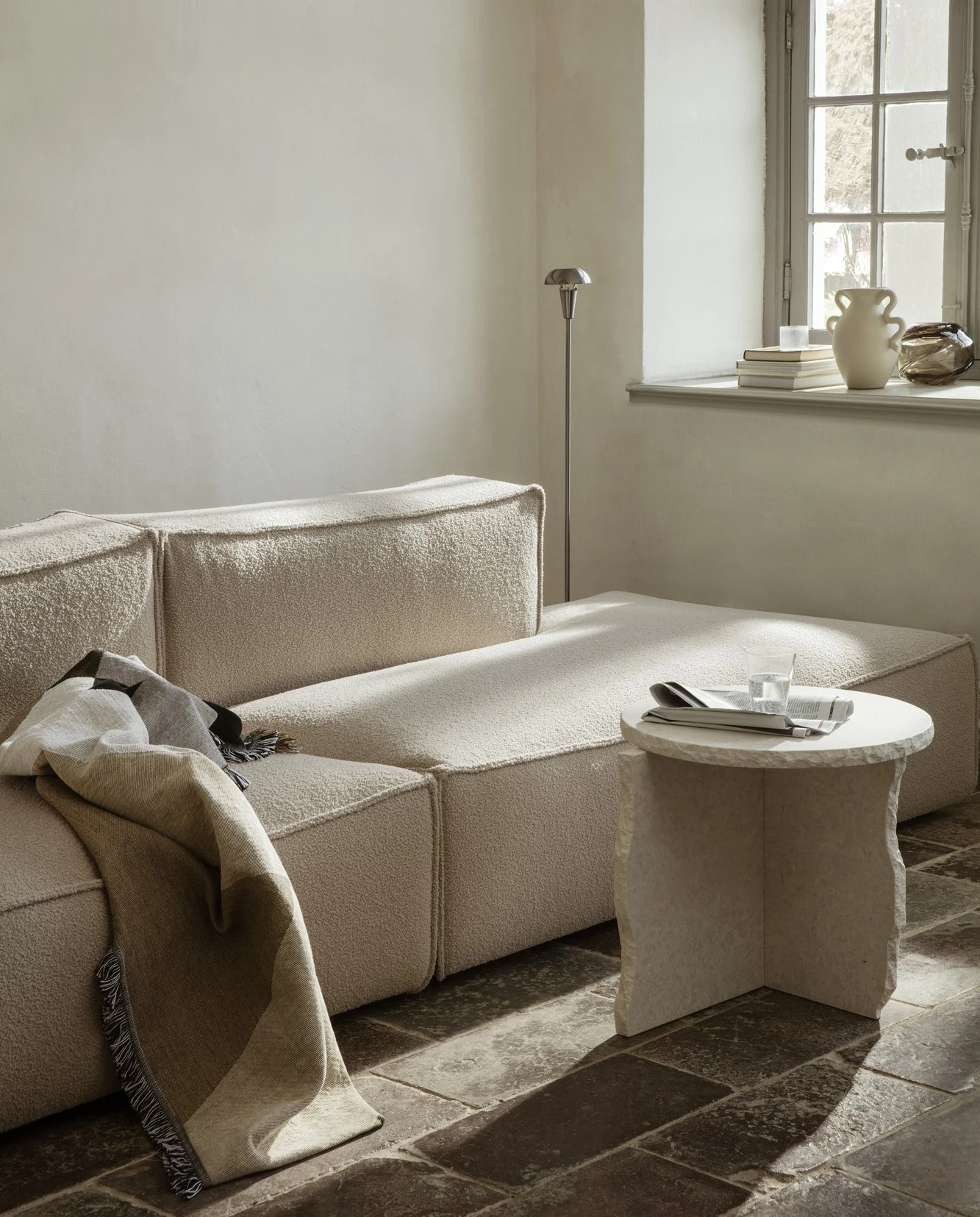 Ferm Living Catena Sofa Armrest L S400 Cotton Linen Natural 7 Ferm Living Catena Sofa Armrest L S400 Cotton Linen Natural - Image 5