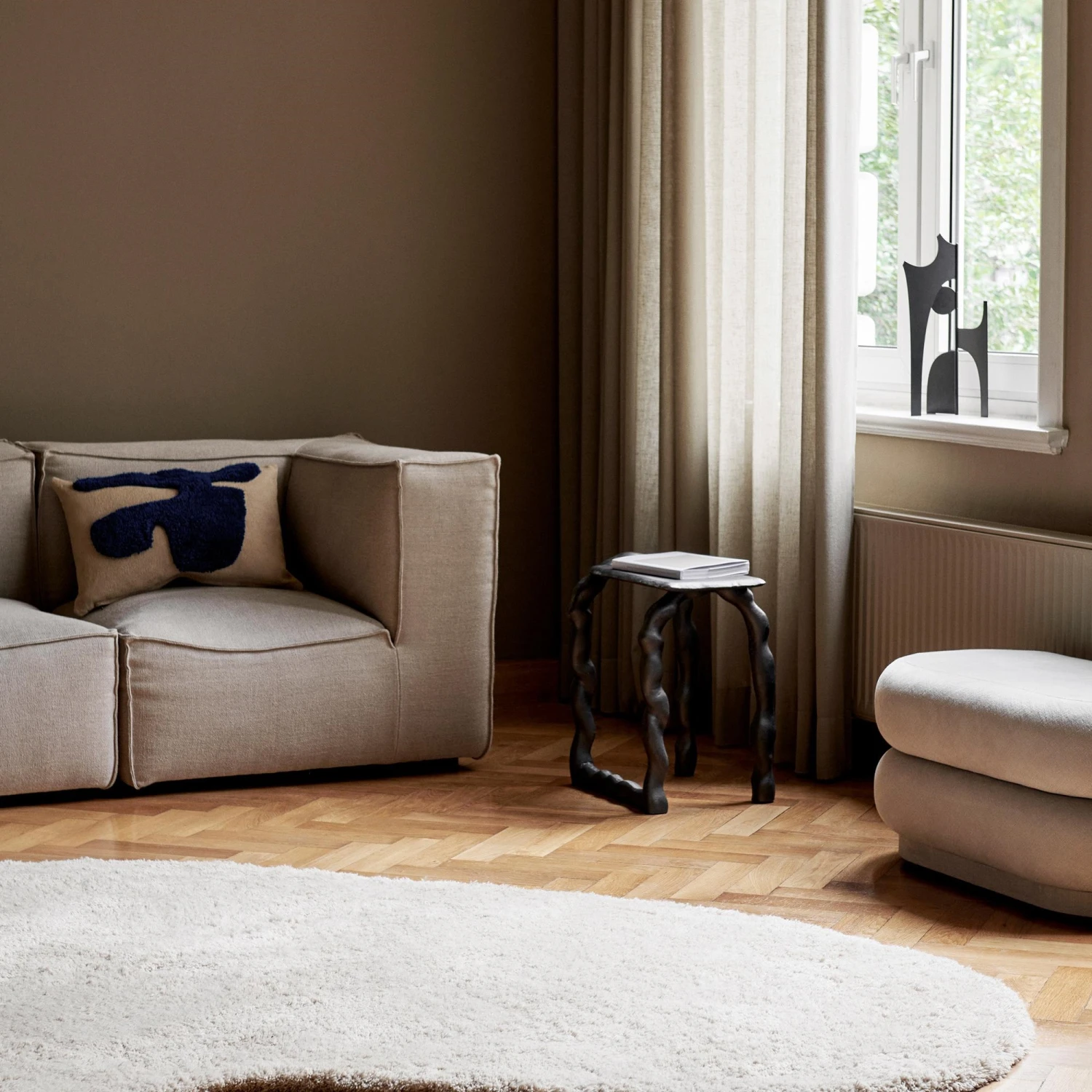 Ferm Living Catena Sofa Armrest L L400 Rich Linen Natural 7 Ferm Living Catena Sofa Armrest L L400 Rich Linen Natural - Image 5