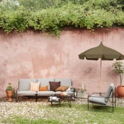 Ferm Living Desert 1 Seater Sofa Stripe Black/Chocolate -ferm LIVING || MONTANA Shop fermliving ss22 lullumbrella agnesplantstandsmall image 1 p 1