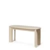 Ferm Living Bevel Bench White Oiled Beech