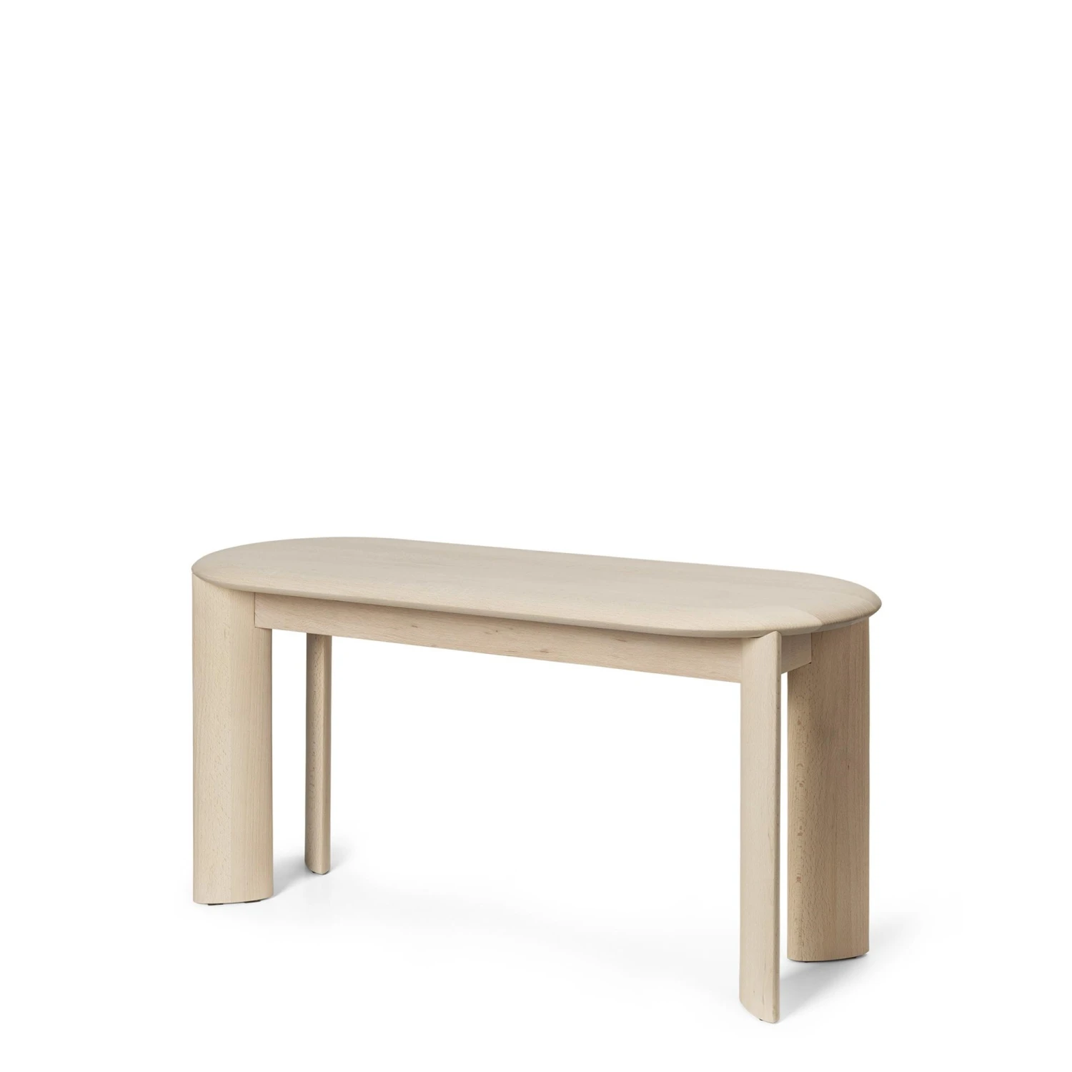 Ferm Living Bevel Bench White Oiled Beech 3 Ferm Living Bevel Bench White Oiled Beech