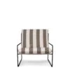 Ferm Living Desert 1 Seater Sofa Stripe Black/Chocolate -ferm LIVING || MONTANA Shop fermliving ss23 desertsofa 1104267295 1 p
