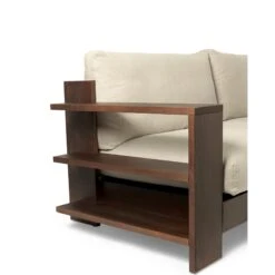 Ferm Living Edre Sofa Dark Stained/Classic Linen -ferm LIVING || MONTANA Shop fermliving ss23 edresofa 1104266462 3 p