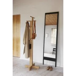 Form & Refine Foyer Clothes Rack Oak 8 Form & Refine Foyer Clothes Rack Oak -ferm LIVING || MONTANA Shop form and refine entrance foyer oak a line mirror black p