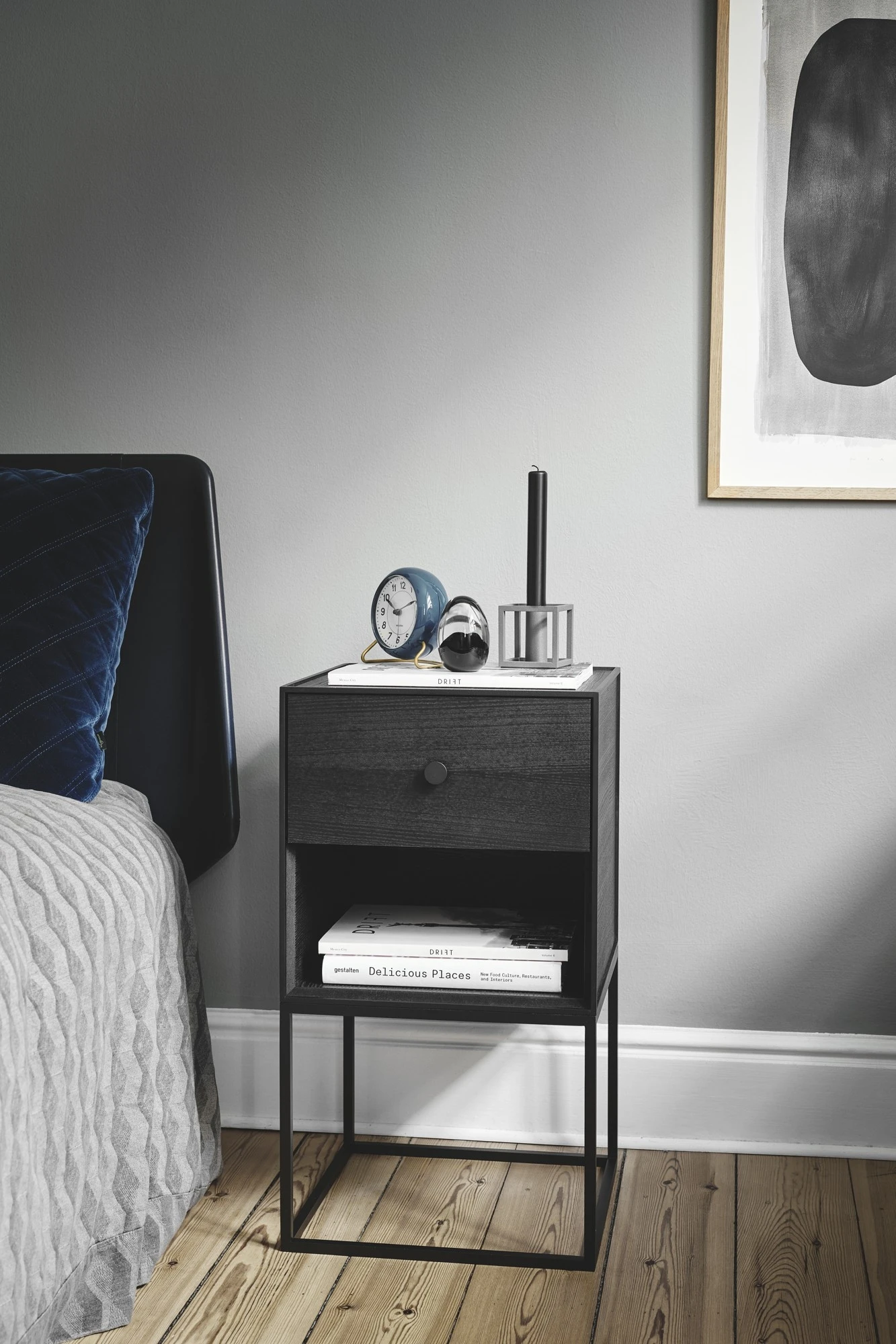 Audo Frame Cabinet 35 W. 1 Drawer Dark Gray 4 Audo Frame Cabinet 35 W. 1 Drawer Dark Gray - Image 2