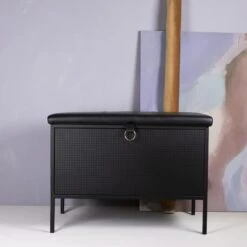 Maze Frank Storage Bench Black/ Black 16 Maze Frank Storage Bench Black/ Black -ferm LIVING || MONTANA Shop frank black closed p