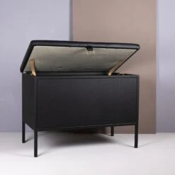 Maze Frank Storage Bench Black/ Brown 11 Maze Frank Storage Bench Black/ Brown -ferm LIVING || MONTANA Shop frank black open p