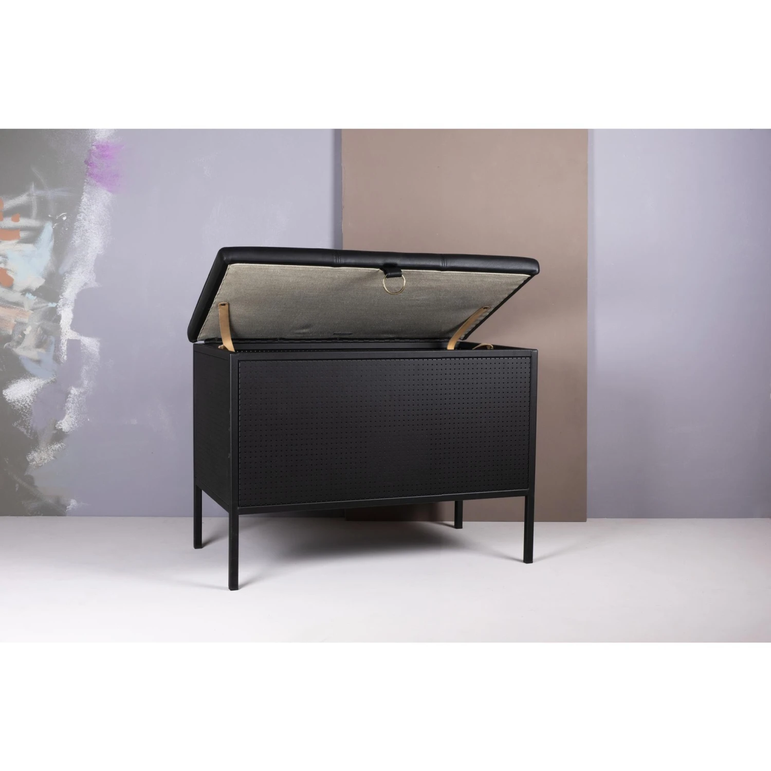 Maze Frank Storage Bench Black/ Black 6 Maze Frank Storage Bench Black/ Black - Image 4