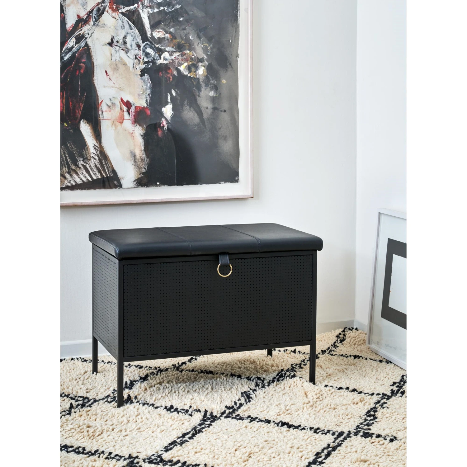 Maze Frank Storage Bench Black/ Black 8 Maze Frank Storage Bench Black/ Black - Image 6