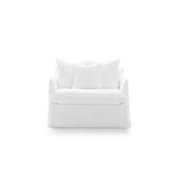 Gervasoni Ghost 11 Sofa Bed Lino Bianco