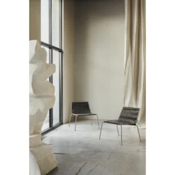 Thorup Copenhagen Noel Armchair Stainless Steel/ Dark Gray Wool -ferm LIVING || MONTANA Shop l203 noel lounge chair thorup copenhagen 3 p