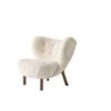 &Tradition Little Petra VB1 Armchair Sheepskin Moonlight/Walnut -ferm LIVING || MONTANA Shop lille petra vb1 sheepskin moonlight front p