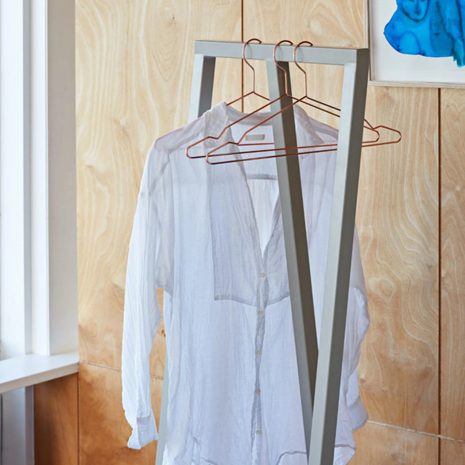 HAY Loop Stand Hall Clothes Rack L45 X H150 Gray 4 HAY Loop Stand Hall Clothes Rack L45 X H150 Gray - Image 2