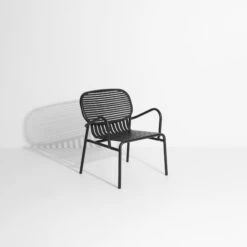 Petite Friture WEEK-END Armchair Black -ferm LIVING || MONTANA Shop m0740501 week end armchair black pf packshot 2 p