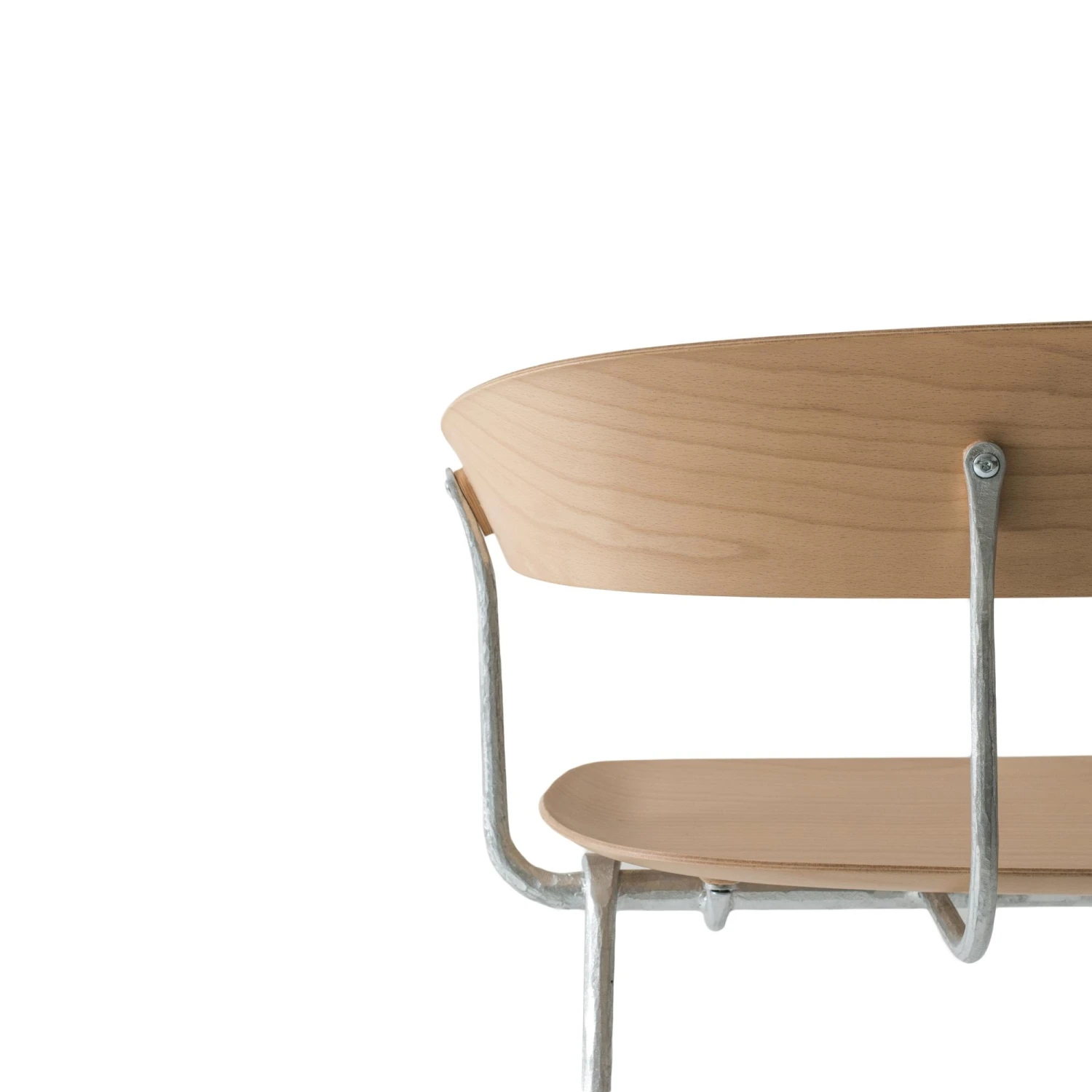 Magis Officina Duetto Bench Galvanized/Natural 5 Magis Officina Duetto Bench Galvanized/Natural - Image 3