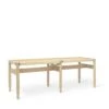 Mater Winston Bench Matt Lacquered Oak -ferm LIVING || MONTANA Shop mater 06003 winstonbench packshot perspective p