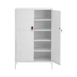 Maze Francis Cabinet White -ferm LIVING || MONTANA Shop maze interior francis white open p
