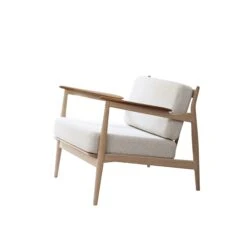 Magnus Olesen 107 Armchair White Oiled Oak/Oiled Teak/white Coda 103