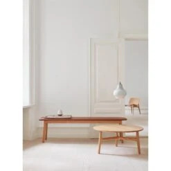 Magnus Olesen Freya Bench Oiled Oak/Leather Upholstered Coganc Hero 42528 -ferm LIVING || MONTANA Shop mo 4740 l3 p