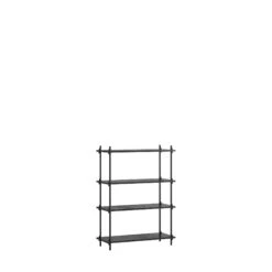 MOEBE S.115.1.A Shelving System Black/ Black