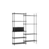 MOEBE S.200.2.A Shelving System Black/ Black -ferm LIVING || MONTANA Shop moebe shelving system wb s 200 2 a black high res p