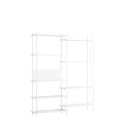 MOEBE S.200.2.A Bookcase System White/ White