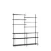 MOEBE S.200.2.D Shelving System Black/ Black